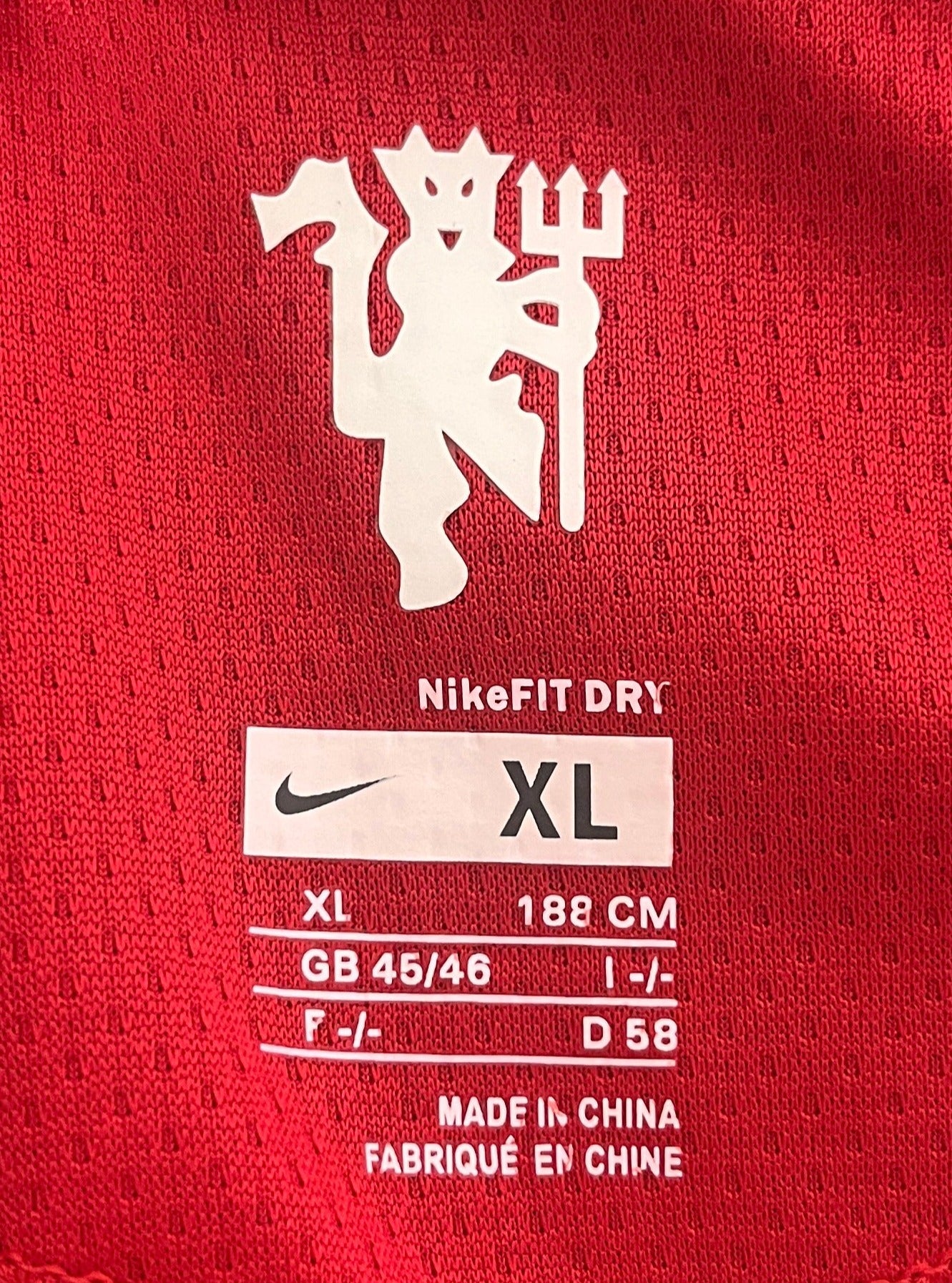 Nike Manchester United Home Jersey 2007-08 / Carlos Teves